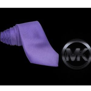 Michael Kors MK 100% Silk Purple Logo Dot Men's Suit Tie